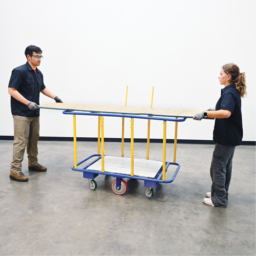 Horizontal Panel Cart, 63-7/16" x 28-1/2" x 40-15/16", 2000 lbs. Capacity Stor-it Systems