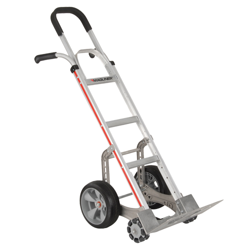 Self-Stabilizing Hand Truck, Combination Handle, Aluminum, 55'' Height, 500 lbs. Capacity Stor-it Systems