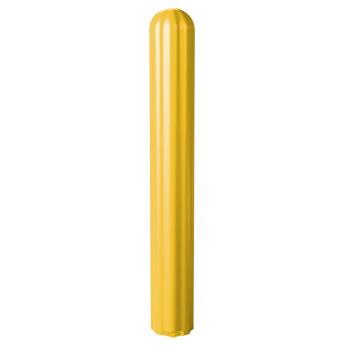 Ribbed Bollard Cover, 6" Dia. x 56" L, Yellow Stor-it Systems