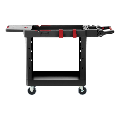 Chariot utilitaire robuste et polyvalent, 2 tiers, 17-3/4" x 36" x 46-1/5", Capacit&eacute; 500 lb Stor-it Systems