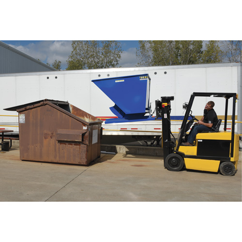 Conteneur autobasculeur, Acier, 2 vg³, Bleu Stor-it Systems