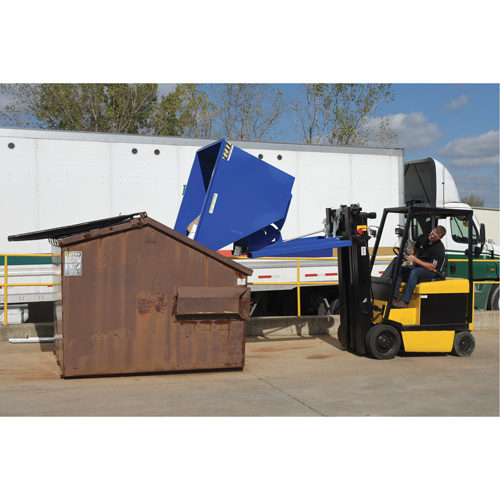 Conteneur autobasculeur, Acier, 2 vg³, Bleu Stor-it Systems