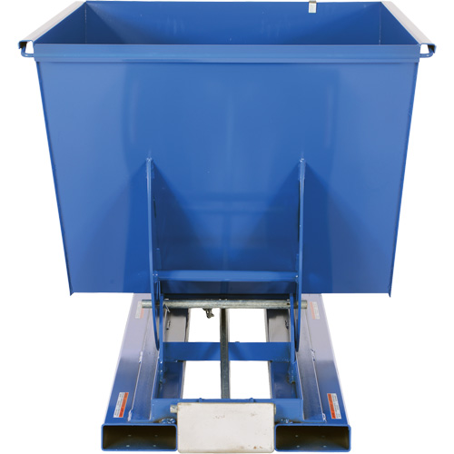 Self-Dumping Hopper, Steel, 1-1/2 cu.yd., Blue Stor-it Systems
