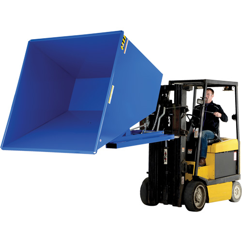 Conteneur autobasculeur, Acier, 2-1/2 vg³, Bleu Stor-it Systems