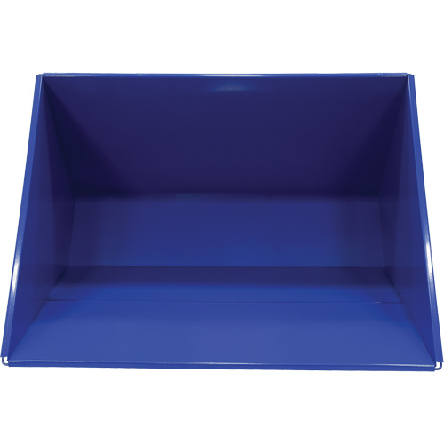 Self-Dumping Hopper, Steel, 3 cu.yd., Blue Stor-it Systems