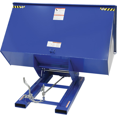 Self-Dumping Hopper, Steel, 3 cu.yd., Blue Stor-it Systems