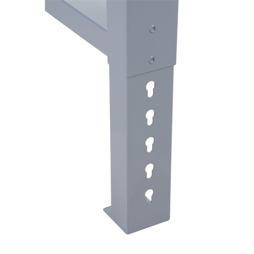 Pattes d'&eacute;tabli pour service industriel, Acier, 24" p x 34" h, Simple Stor-it Systems