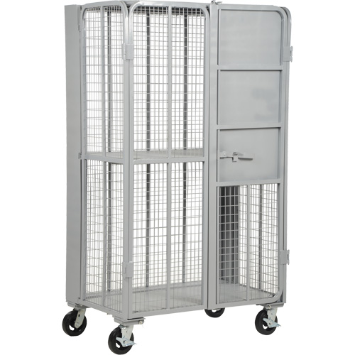 FST Series Folding Security Truck, 1 Tiers, 27" L x 45" W x 77" H, 2000 lbs. Cap. Stor-it Systems
