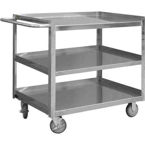 Industrial Grade Shelf Cart, 3 Tiers, 24-1/8" W x 35" H x 42" D, 1200 lbs. Capacity Stor-it Systems