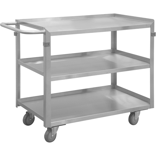 Industrial Grade Shelf Cart, 3 Tiers, 16-3/4" W x 34" H x 30-7/16" D, 600 lbs. Capacity Stor-it Systems