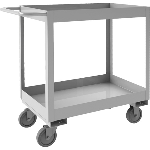 Industrial Grade Shelf Cart, 2 Tiers, 16" W x 34" H x 36-7/16" D, 600 lbs. Capacity Stor-it Systems