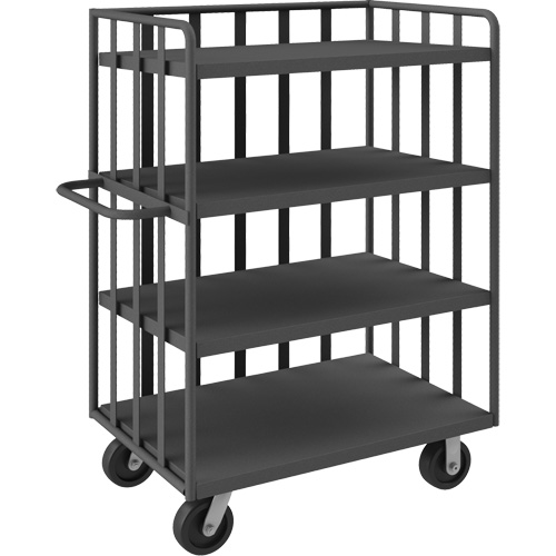 Open Portable Shelf Cart, 4 Tiers, 31-1/8" W x 57-1/2" H x 56-1/8" D, 3600 lbs. Capacity Stor-it Systems