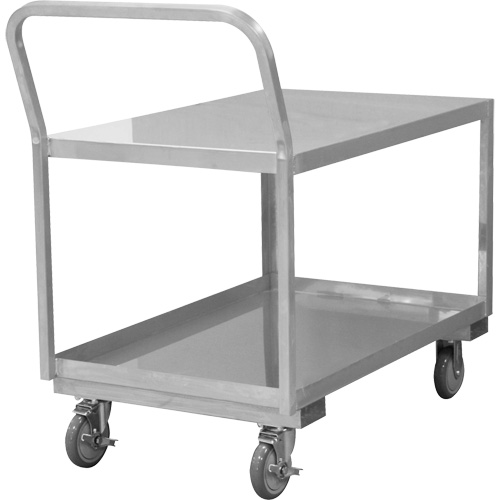 Industrial Grade Low Profile Shop Cart, 2 Tiers, 24-1/8" W x 40-3/4" D x 38-1/8" H, 1200 lbs. Cap. Stor-it Systems