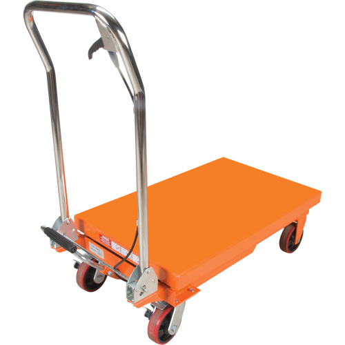 Table &eacute;l&eacute;vatrice &agrave; ciseaux hydraulique, 32" lo x 19-3/4" la, Acier, Capacit&eacute; 1100 lb Stor-it Systems