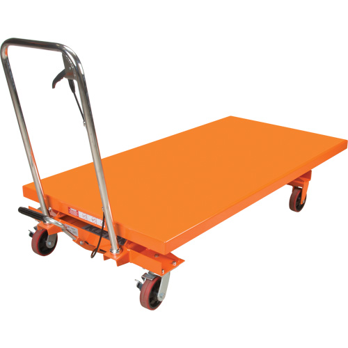 Hydraulic Scissor Lift Table, 63" L x 31-1/2" W, Steel, 1100 lbs. Capacity Stor-it Systems