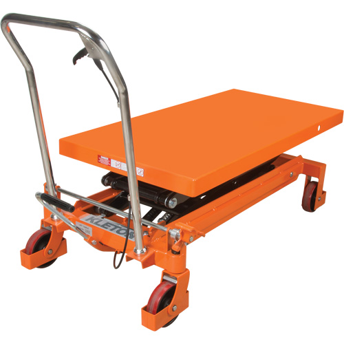 Hydraulic Scissor Lift Table, 48" L x 24" W, Steel, 1540 lbs. Capacity Stor-it Systems