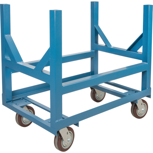 Chariot &agrave; berceaux pour tuyaux et barres, 36" lo x 24" la x 34" h, Capacit&eacute; de 2500 lb, Roue Polyur&eacute;thane Stor-it Systems