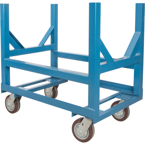 Chariot &agrave; berceaux pour tuyaux et barres, 36" lo x 24" la x 34" h, Capacit&eacute; de 2500 lb, Roue Polyur&eacute;thane Stor-it Systems