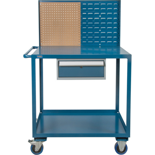Chariot de service mobile, 2 Tiers, 24" la x 57" h x 40" p, Capacit&eacute; 1200 lb Stor-it Systems