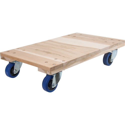 Socles roulants en bois franc pour usage moyen, Roues en Polyol&eacute;fine, Capacit&eacute; de 900 lb, 18" la x 24" p x 7" h Stor-it Systems