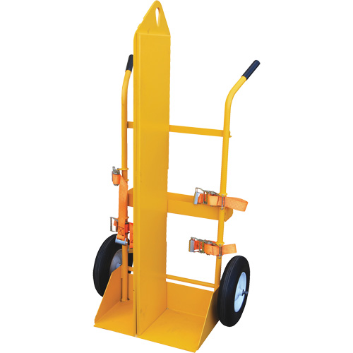 Welding Cylinder Torch Cart, Foam-Filled Wheels, 23-1/8" W x 22-13/16" L Base, 500 lbs. Stor-it Systems