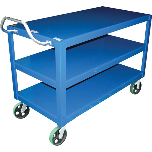 Ergo-Handle Cart, 4000 lbs. Capacity, Steel, 24-1/2" W x 41" H x 54-7/8" D, Lip Down Stor-it Systems