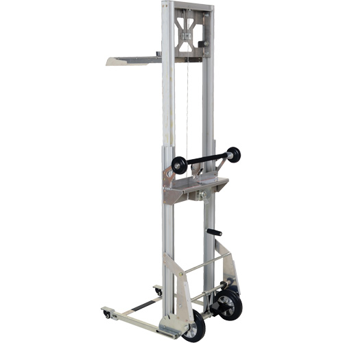 Appareil de levage portatif en aluminium, M&eacute;canisme Pompe au pied, Capacit&eacute; de 200 lb, Levage max de 61" Stor-it Systems