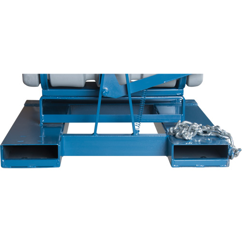 Self-Dumping Hopper, Polyethylene, 1-1/10 cu.yd, Grey Stor-it Systems