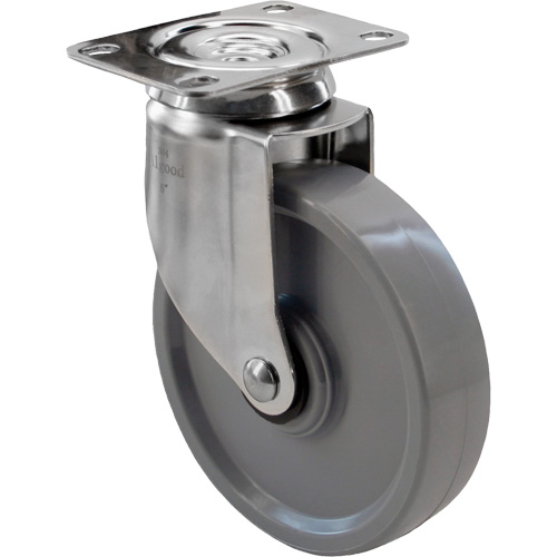 2309 Caster, Swivel, 4" (101.6 mm), Envirothane Grey, 350 lbs. (158.8 kg.) Stor-it Systems