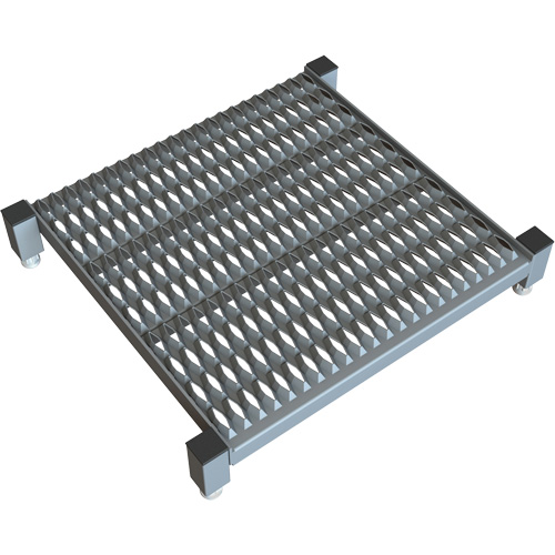 Adjustable Height One-Step Work Platform, 24" W x 24" D, 800 lbs. Capacity, All-Welded Stor-it Systems