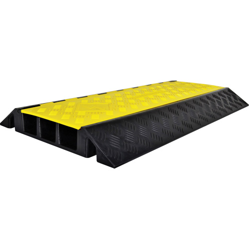 Powerhouse Heavy-Duty Straight Cable Protector, 3 Channels, 36" L x 19.75" W x 3" H Stor-it Systems