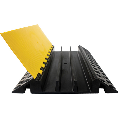 Powerhouse Heavy-Duty Straight Cable Protector, 3 Channels, 36" L x 19.75" W x 3" H Stor-it Systems