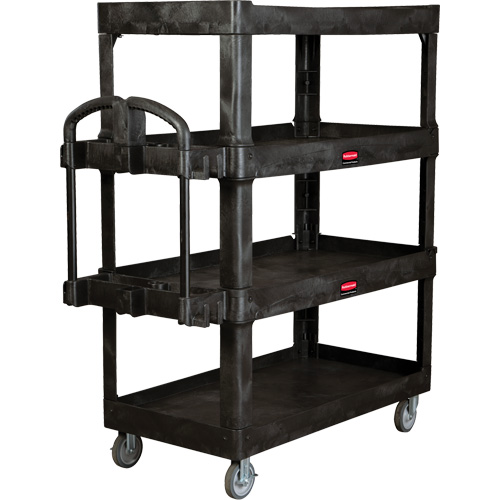 Heavy-Duty Ergo Utility Cart, 4 Tiers, 24-1/4" x 62-2/5" x 54-1/10", 700 lbs. Capacity Stor-it Systems