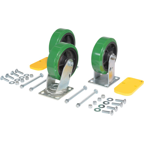 Ensemble de roulettes de tr&eacute;mie &agrave; basculement automatique s&eacute;rie H Stor-it Systems