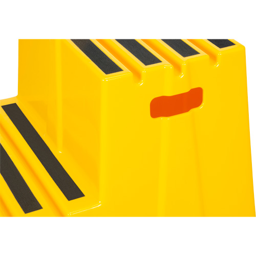 Escabeau industriel, 2 marches, 26" x 22-7/16" x Hauteur 19-11/16" Stor-it Systems