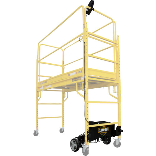 Motorized System for Climb-N-Go Scaffolding Stor-it Systems