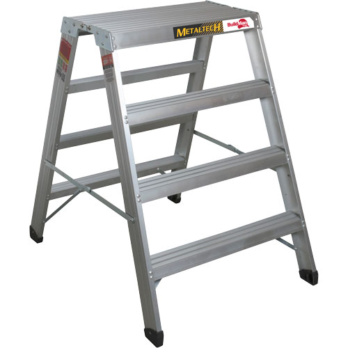 Poste de travail chevalet de sciage portatif, Cadre Aluminium, 12-1/4" p x 48" h Stor-it Systems