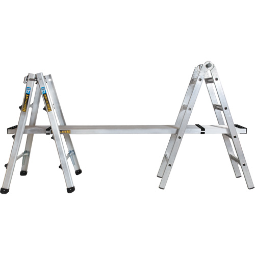Telescoping Multi-Position Ladder, Aluminum, 300 lbs., CSA Grade 1A Stor-it Systems