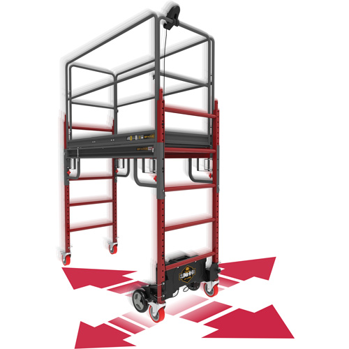 Trousse compl&egrave;te d'&eacute;chafaud motoris&eacute; Buildman Baker 6', 31" p x 118-3/4" h Stor-it Systems