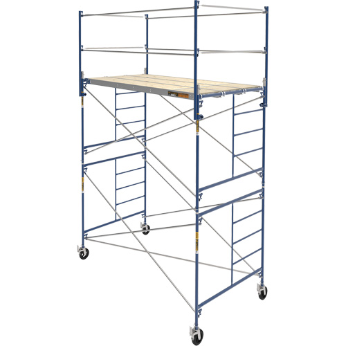 Complete Scaffold Tower with Casters, 66-2/10" D x 177-1/2" H Stor-it Systems