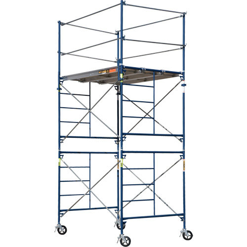 Complete Scaffold Tower with Casters, 69-1/2" D x 178" H Stor-it Systems
