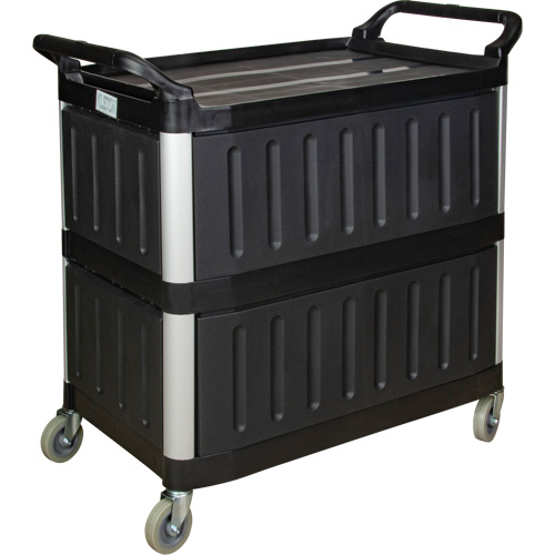 Utility Cart, 3 Tiers, 19-3/4" x 37-1/2" x 40-1/4", 250 lbs. Capacity Stor-it Systems