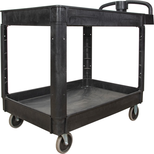 Utility Cart, 2 Tiers, 25-5/8" x 33-1/2" x 43-3/4", 550 lbs. Capacity Stor-it Systems