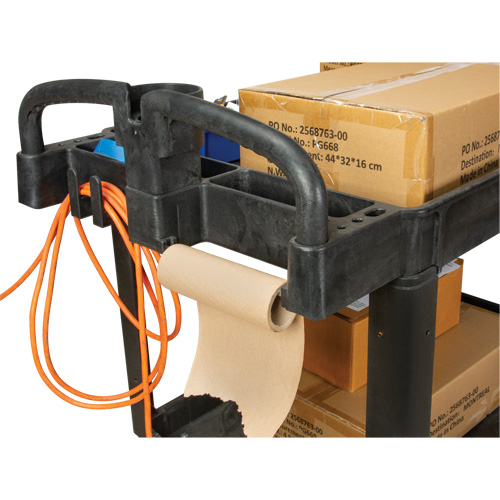 Utility Cart, 2 Tiers, 25-5/8" x 33-1/2" x 43-3/4", 550 lbs. Capacity Stor-it Systems