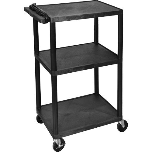 Chariot utilitaire &eacute;lectrique, 3 tiers, 24" x 42" x 18", Capacit&eacute; 300 lb Stor-it Systems