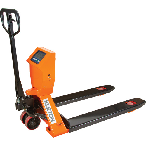 Digital Scale Pallet Truck, 44.5" L x 27.75" W, 4400 lbs. Cap. Stor-it Systems