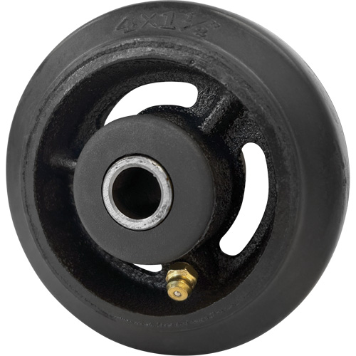 Mold-On Rubber Wheel, 4" (102 mm) Dia. x 1-1/2" (38 mm) W, 350 lbs. (158 kg.) Capacity Stor-it Systems