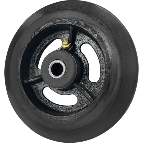 Roue en caoutchouc moul&eacute;, 6'' (152 mm) dia. x 1-1/2" (38 mm) la, Capacit&eacute; de 450 lb (204 kg) Stor-it Systems