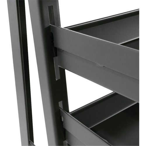 Chariot &agrave; cadre en A robuste &agrave; un c&ocirc;t&eacute; avec 6 plateaux, 38" x 25" x 63", Capacit&eacute; 2500 lb Stor-it Systems