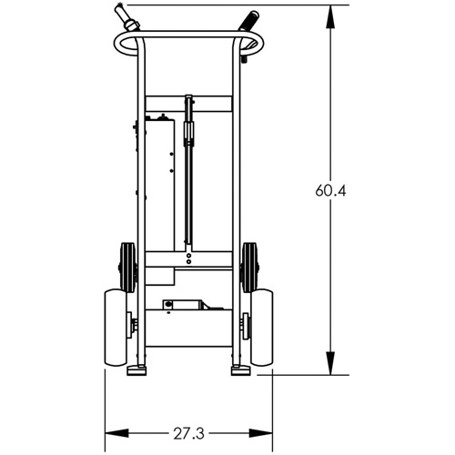Diable pour baril motoris&eacute; avec roues pneumatiques Stor-it Systems